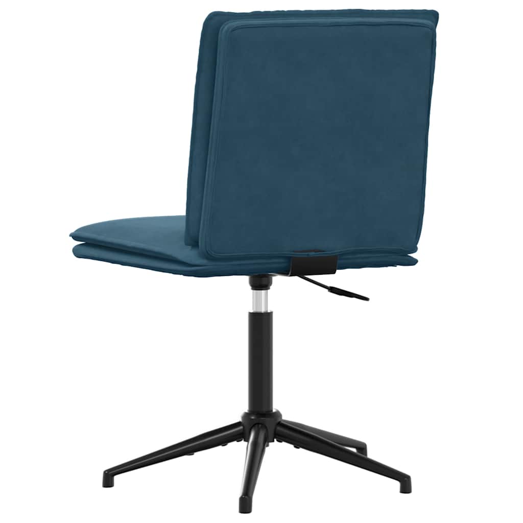 Esszimmerstühle 2 Stk. Blau Samt