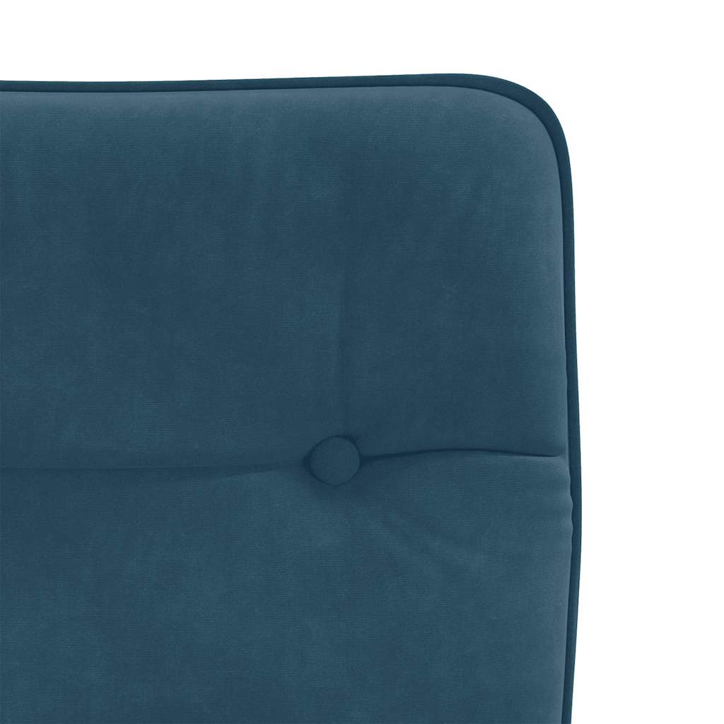 Esszimmerstühle 4 Stk. Blau Samt