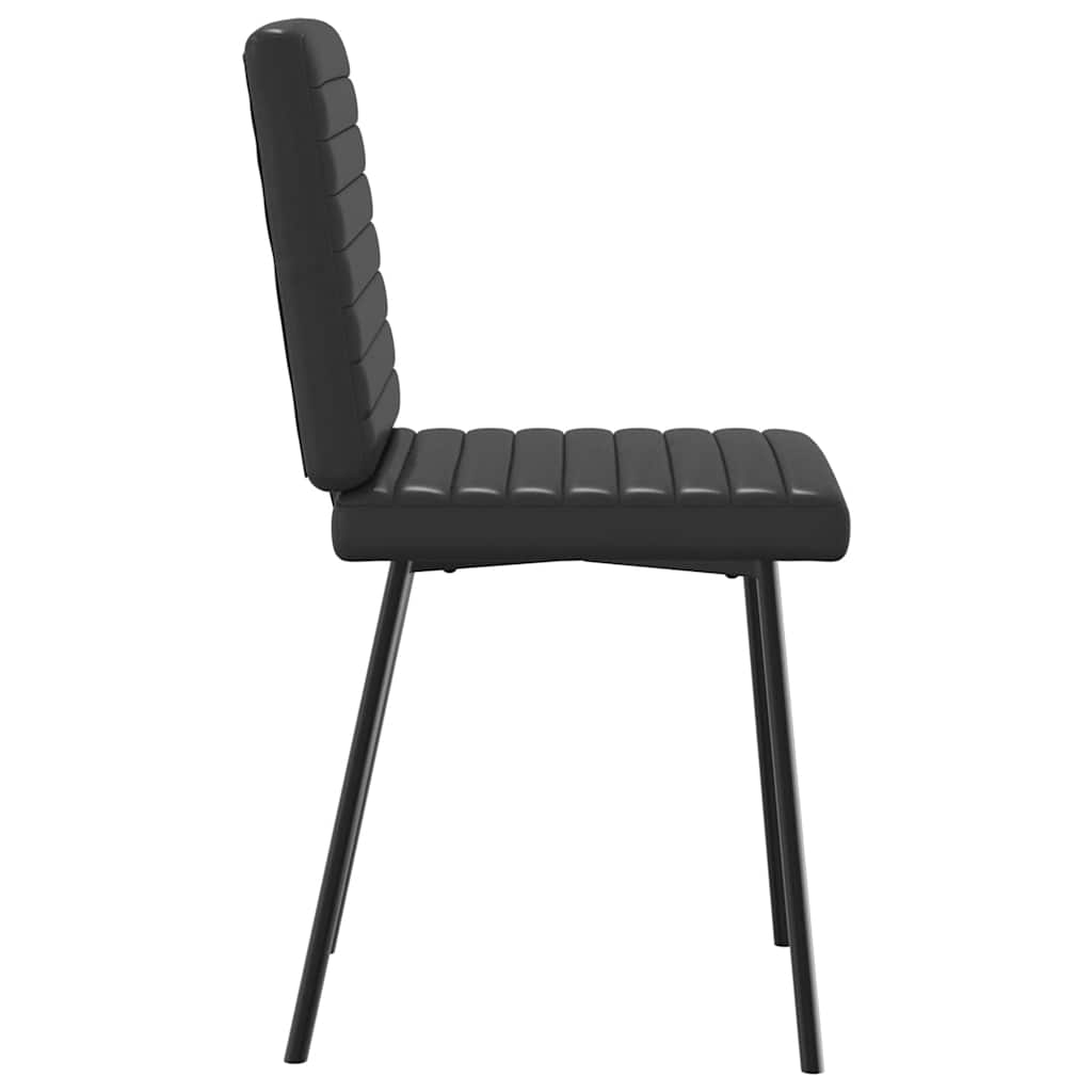 Esszimmerstühle 6 Stk. Schwarz Kunstleder