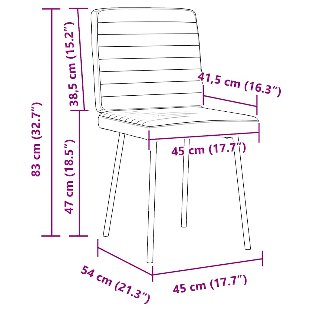 Esszimmerstühle 6 Stk. Schwarz Kunstleder
