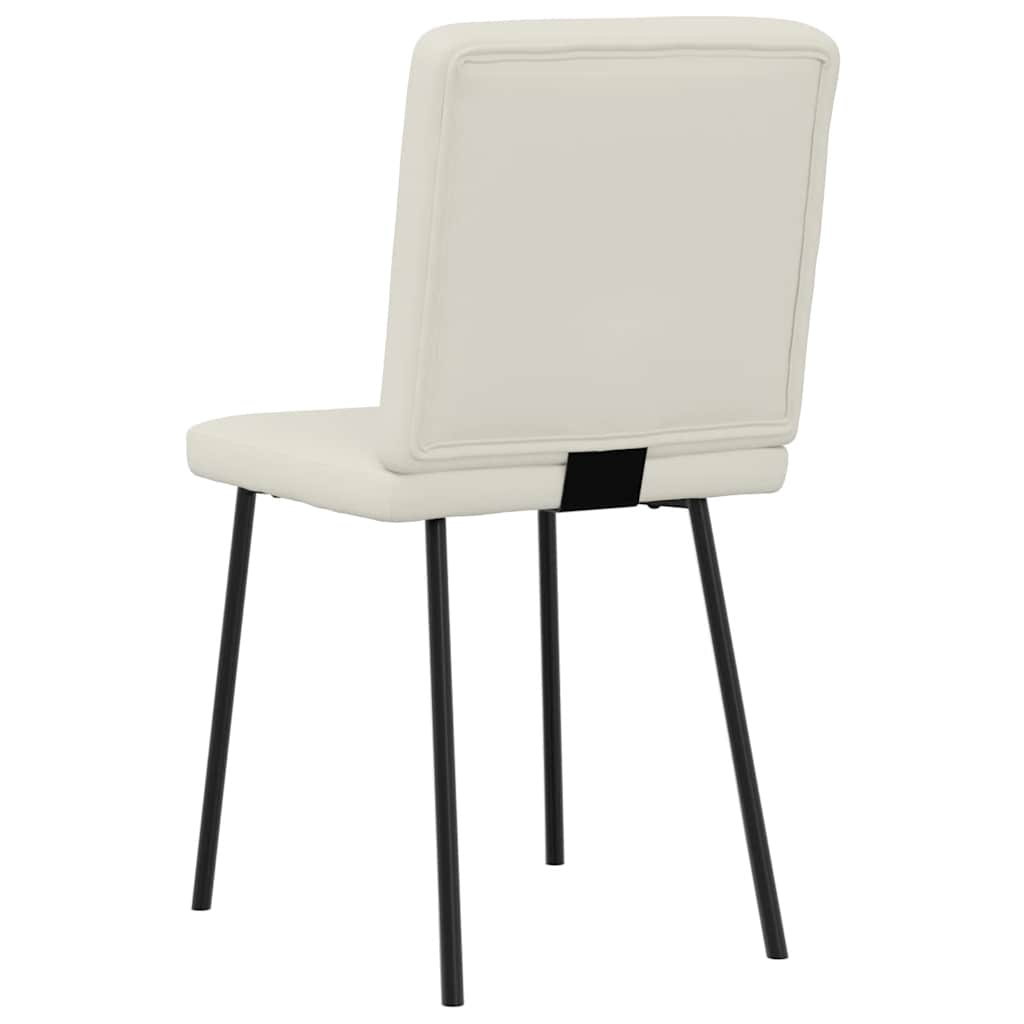 Esszimmerstühle 6 Stk. Creme Samt