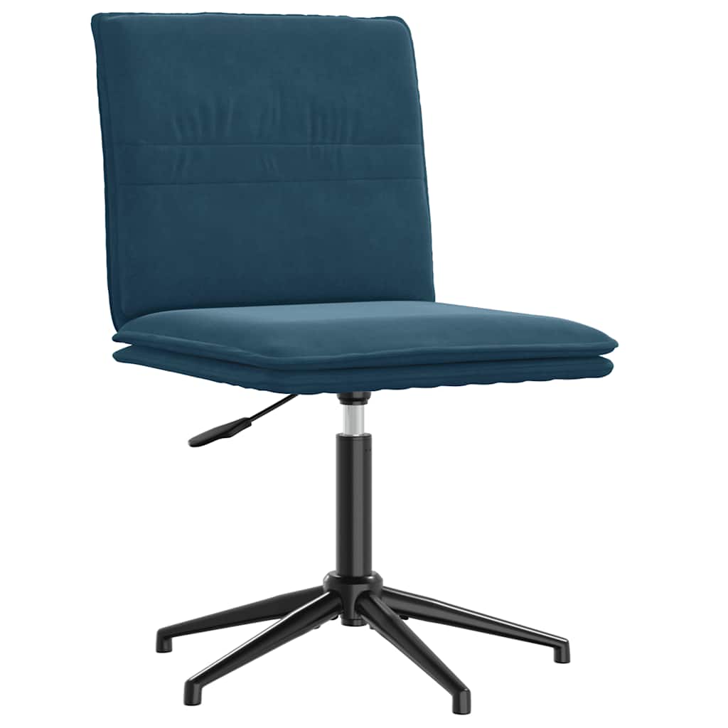 Esszimmerstühle 4 Stk. Blau Samt
