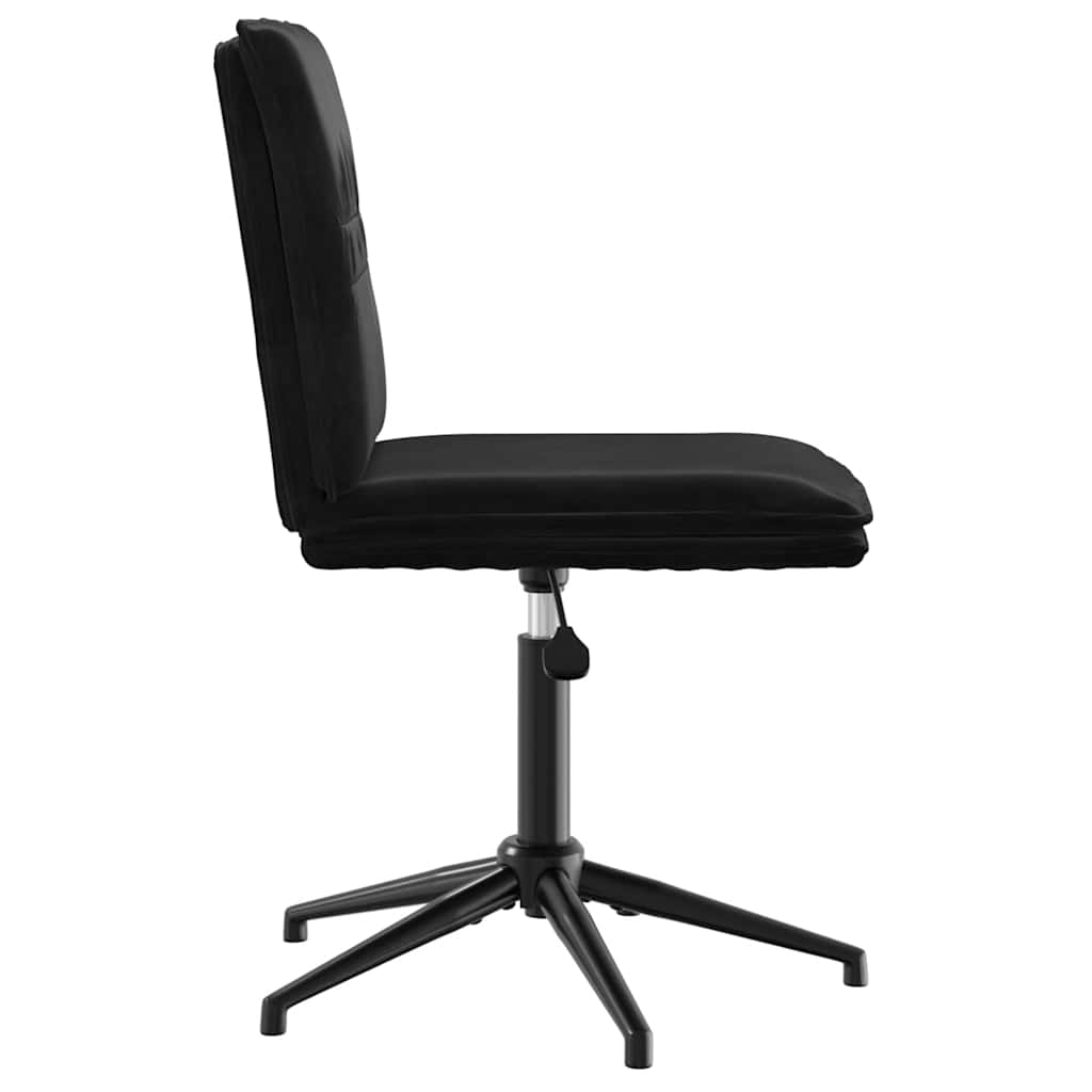 Esszimmerstühle 6 Stk. Schwarz Samt
