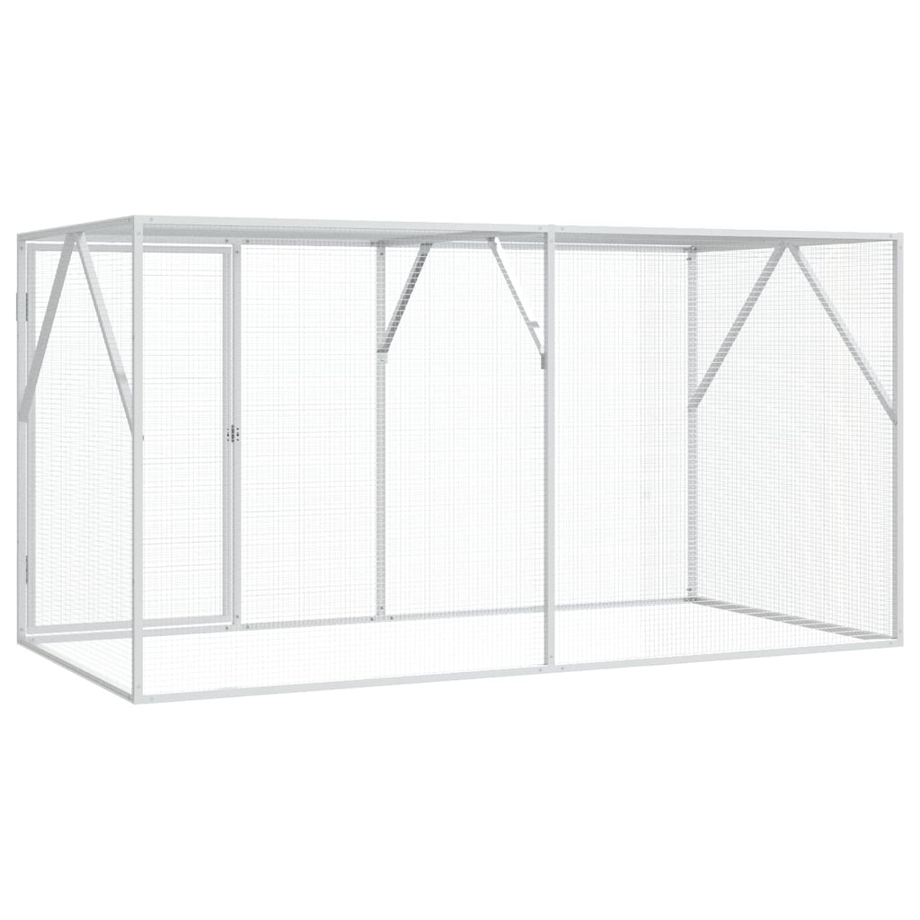 Vogelkäfig Anthrazit 208 x 102 x 108 cm Verzinkter Stahl