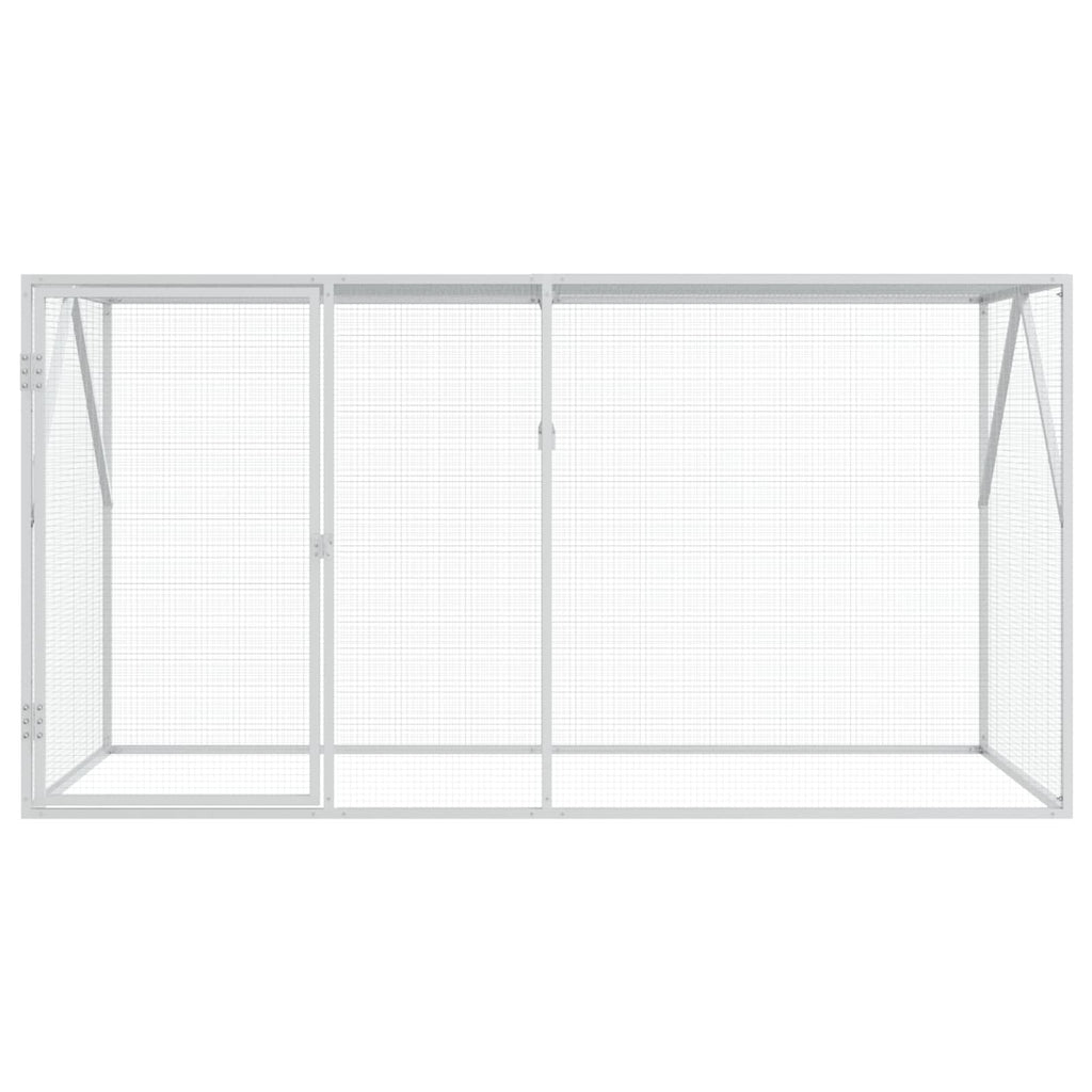 Vogelkäfig Anthrazit 208 x 102 x 108 cm Verzinkter Stahl