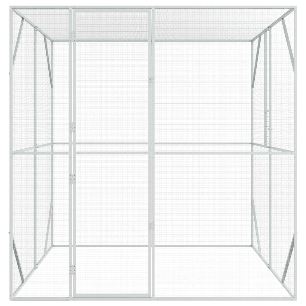 Vogelkäfig Anthrazit 209 x 202 x 214 cm Verzinkter Stahl