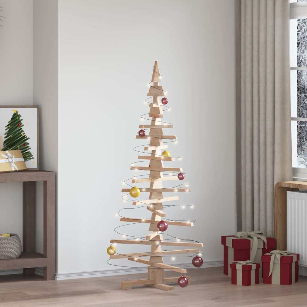 Holz-Weihnachtsbaum zur Dekoration 150 cm Massivholz Kiefer