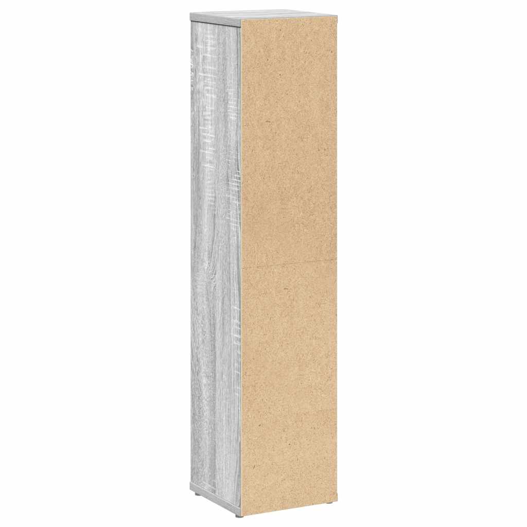 Badezimmerschrank mit Rollenhalter Grau Sonoma 20,5x20x90 cm