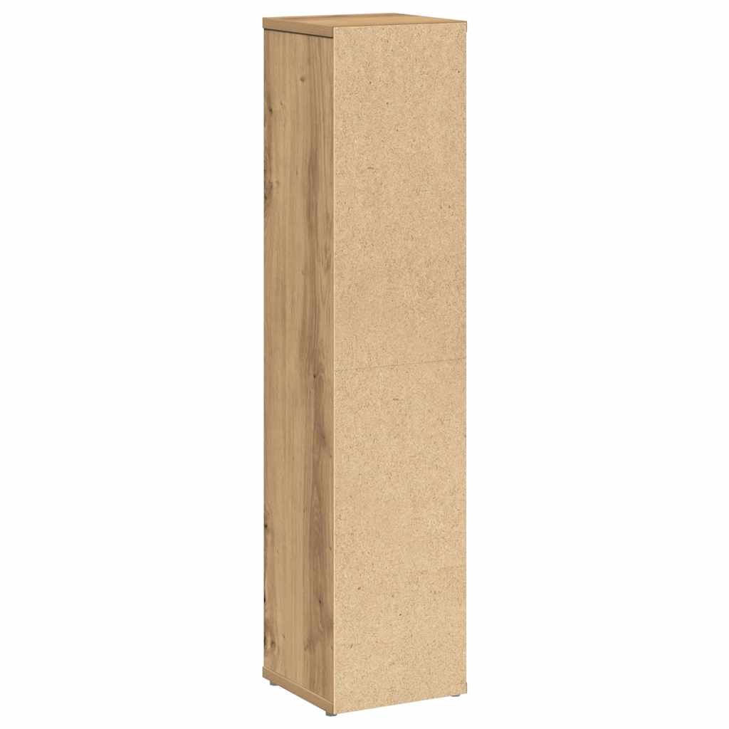 Badezimmerschrank mit Rollenhalter Artisan Oak 20,5x20x90 cm