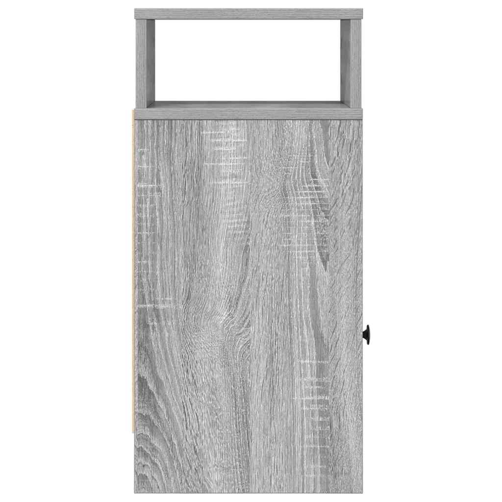 Nachttisch mit Schublade Grau Sonoma 25x31x66 cm