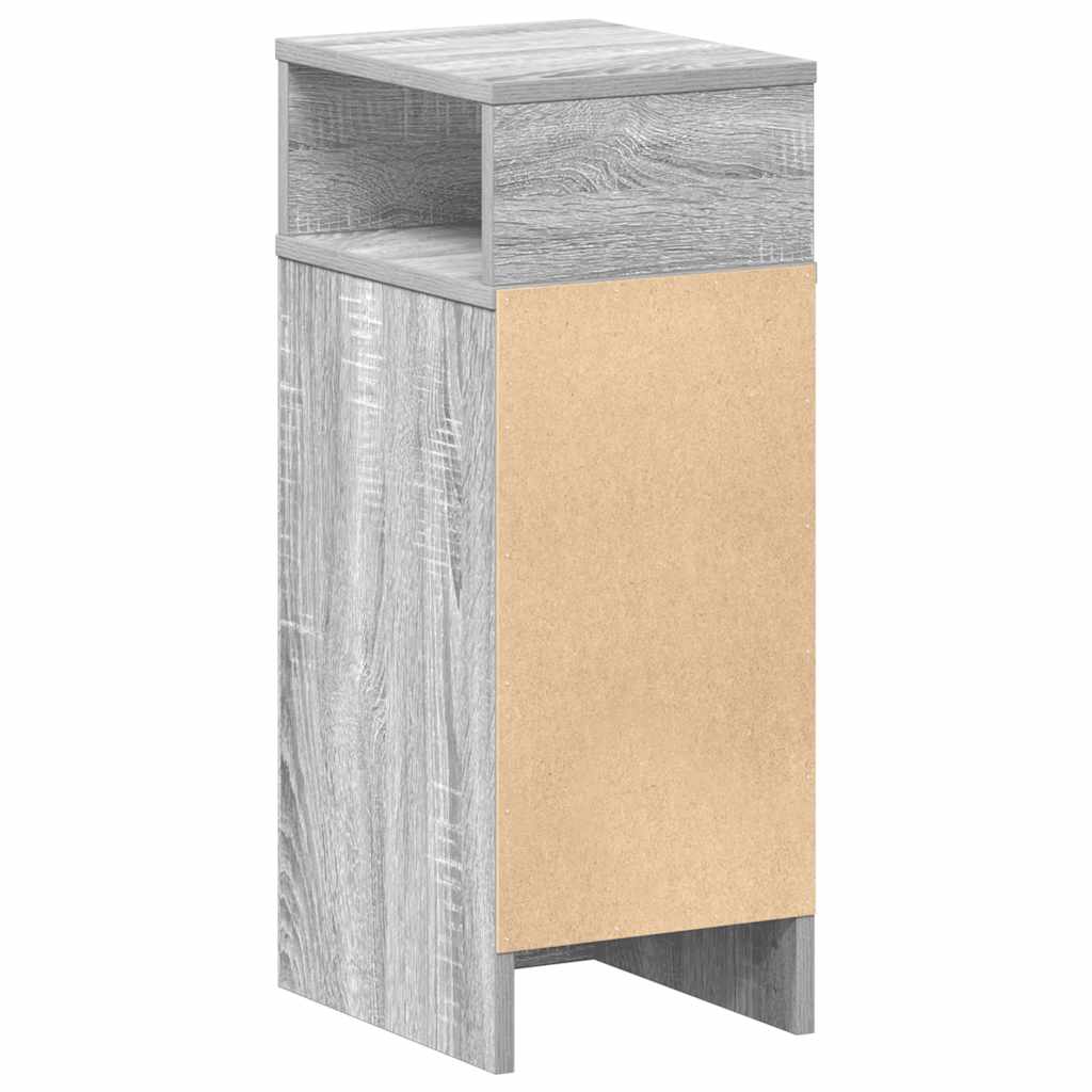 Nachttische 2 Stk. mit Schublade Grau Sonoma 25x31x66 cm