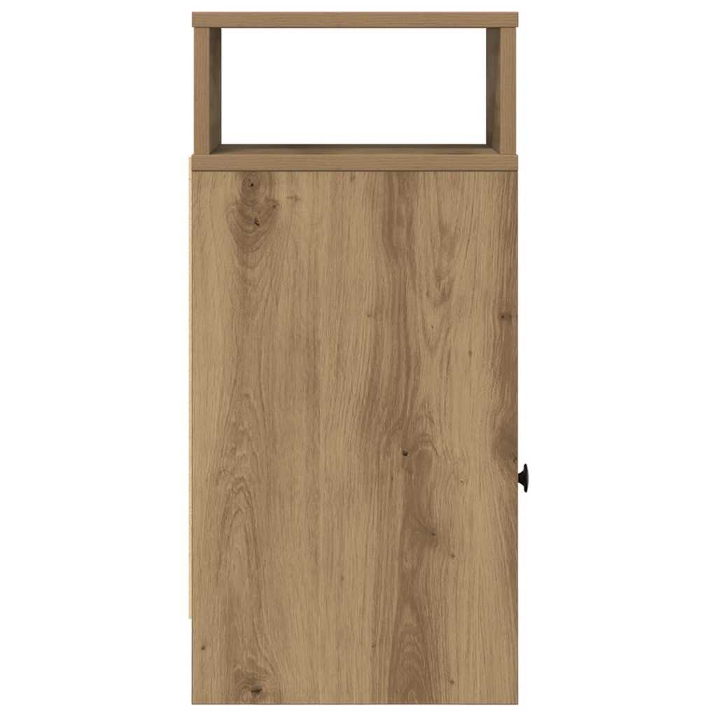 Nachttische 2 Stk. mit Schublade Artisan-Eiche 25x31x66 cm