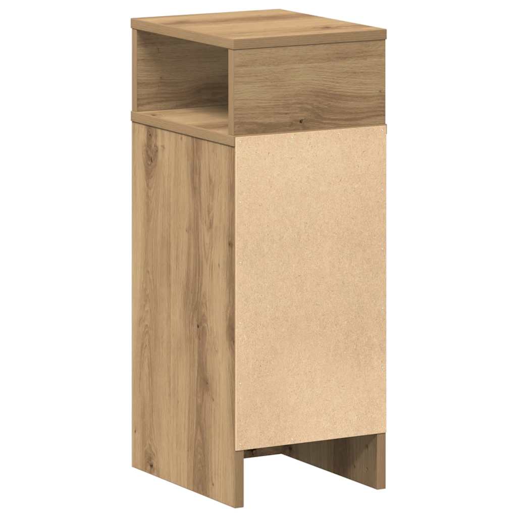 Nachttische 2 Stk. mit Schublade Artisan-Eiche 25x31x66 cm