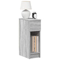 Nachttisch mit Schublade Grau Sonoma 20x36x60 cm