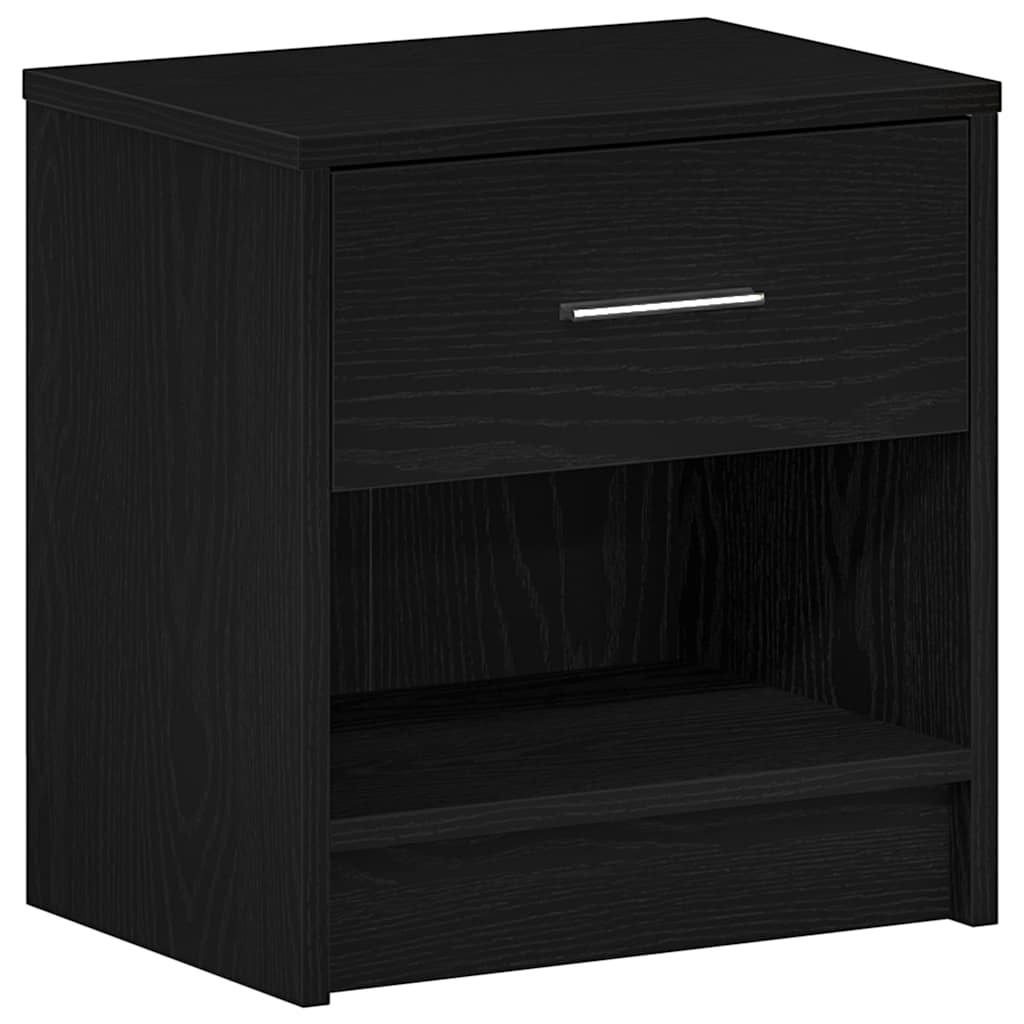 Nachttisch mit Schublade Schwarz 39x28x41 cm