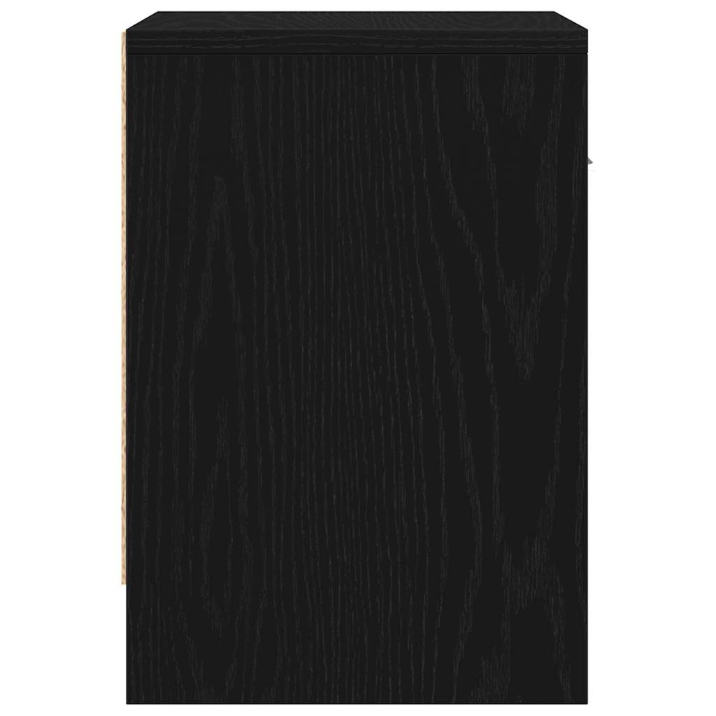 Nachttisch mit Schublade Schwarz 39x28x41 cm