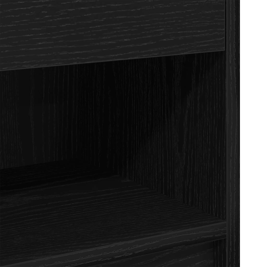 Nachttisch mit Schublade Schwarz 39x28x41 cm