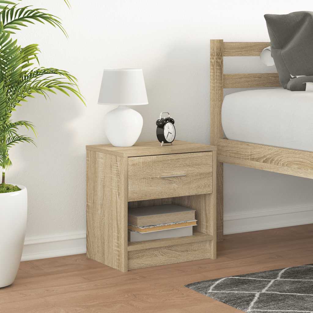Nachttisch mit Schublade Sonoma-Eiche 39x28x41 cm