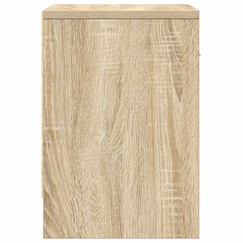 Nachttische 2 Stk. mit Schublade Sonoma-Eiche 39x28x41 cm