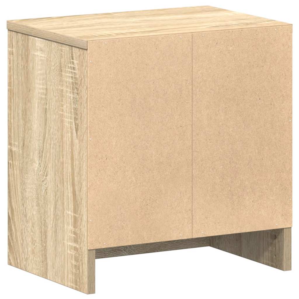 Nachttische 2 Stk. mit Schublade Sonoma-Eiche 39x28x41 cm