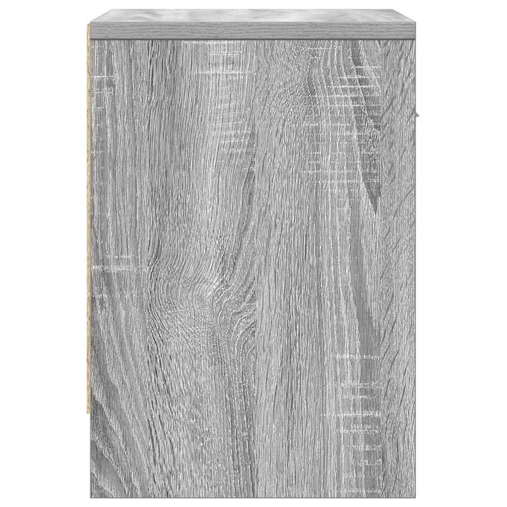 Nachttisch mit Schublade Grau Sonoma 39x28x41 cm