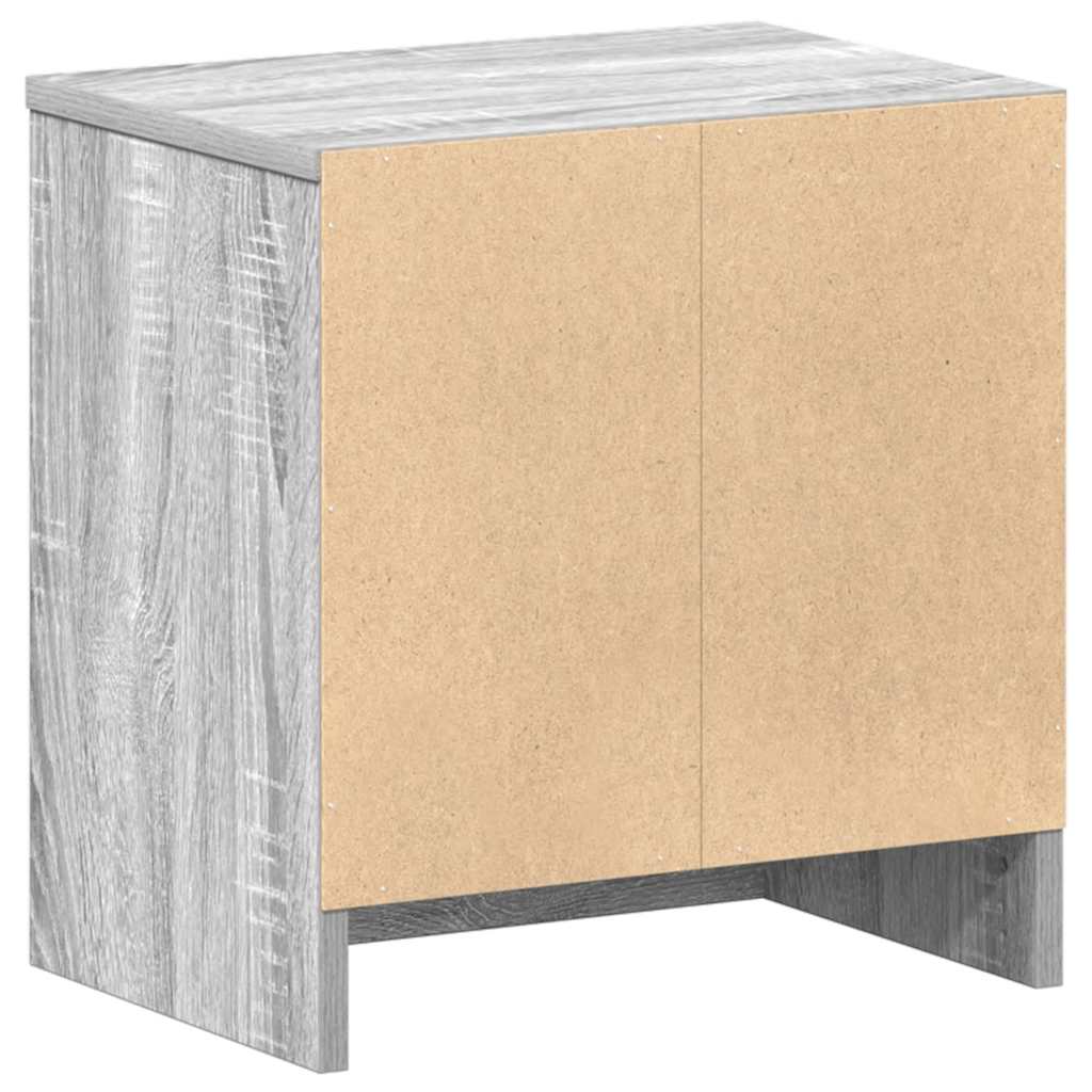 Nachttisch mit Schublade Grau Sonoma 39x28x41 cm