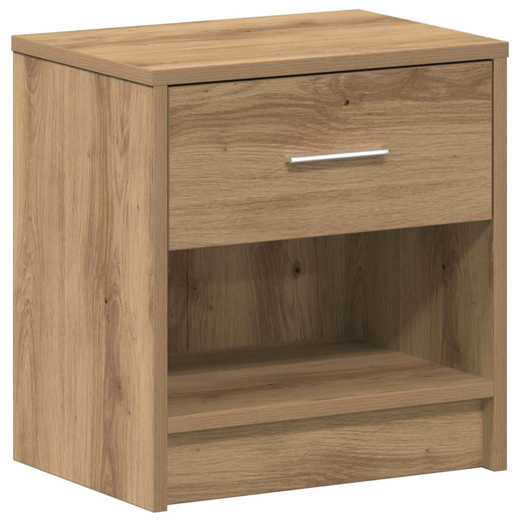 Nachttisch mit Schublade Artisan-Eiche 39x28x41 cm