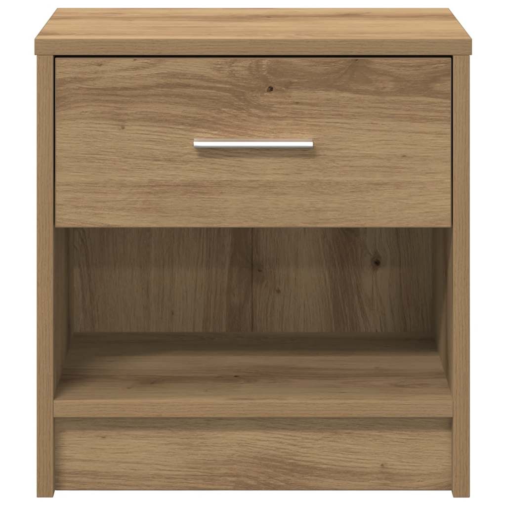 Nachttische 2 Stk. mit Schublade Artisan-Eiche 39x28x41 cm