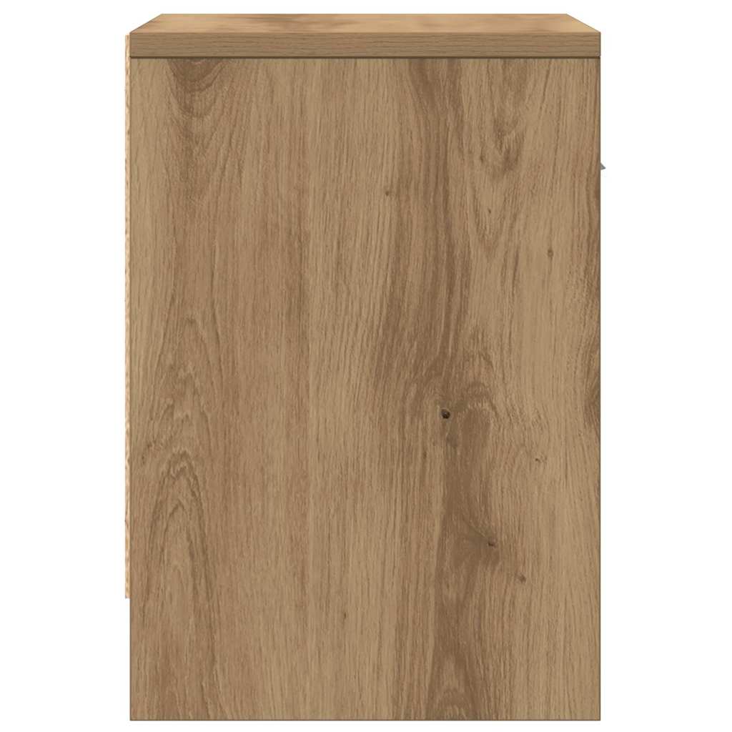 Nachttische 2 Stk. mit Schublade Artisan-Eiche 39x28x41 cm