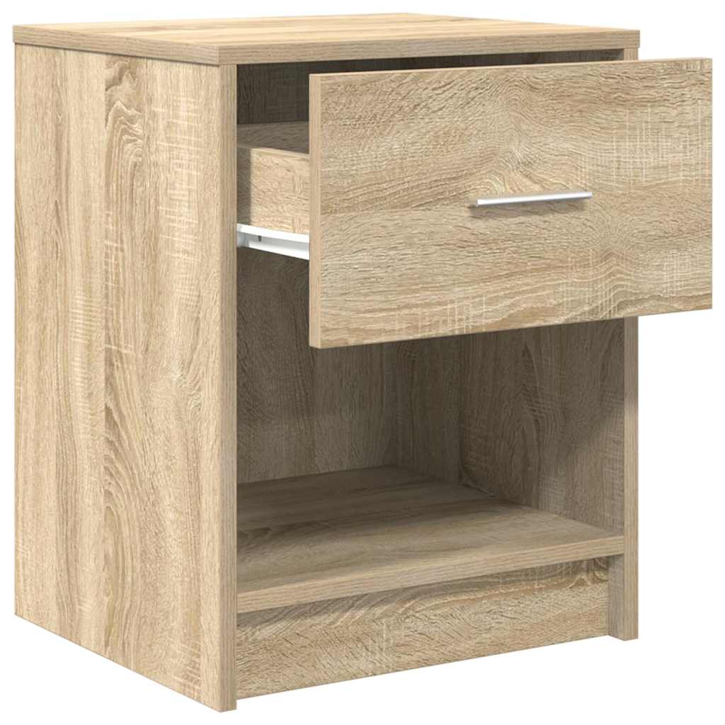 Nachttische 2 Stk. mit Schublade Sonoma-Eiche 40x34x50 cm