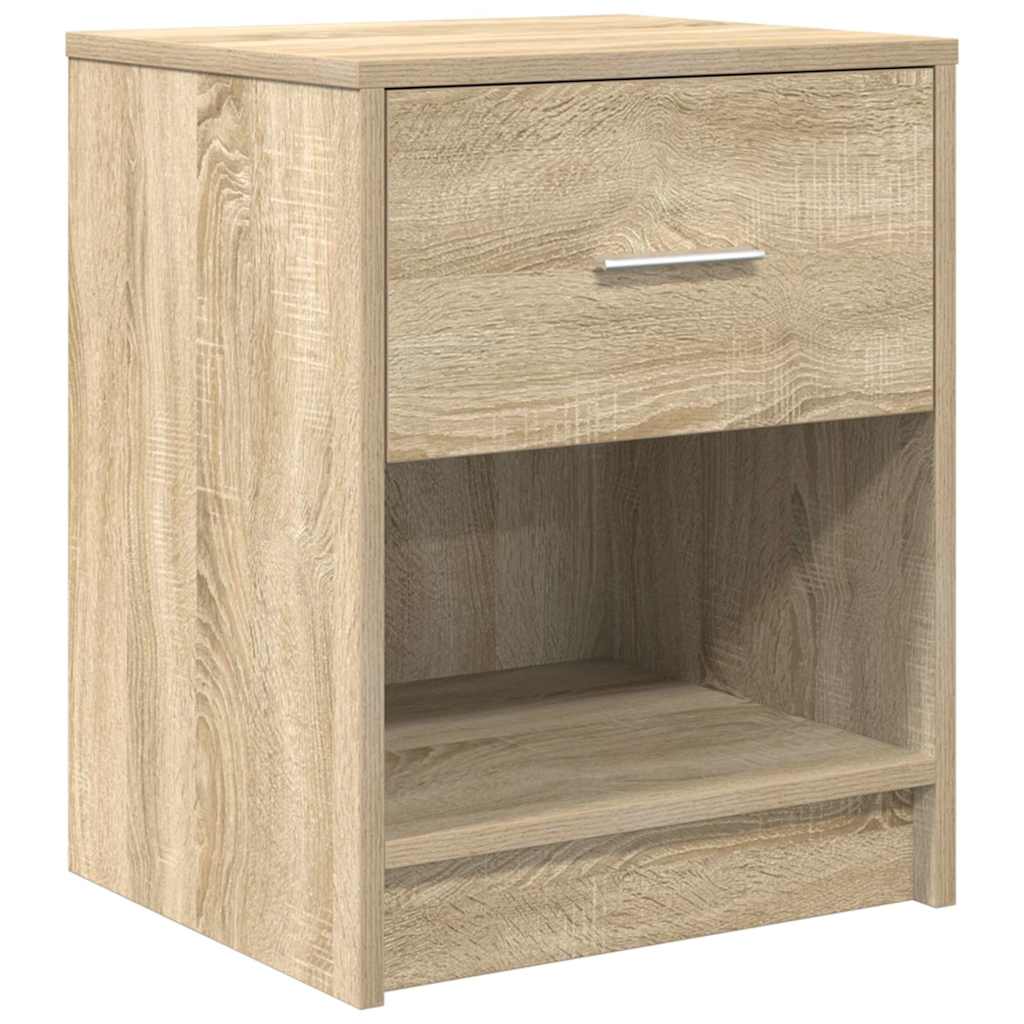 Nachttische 2 Stk. mit Schublade Sonoma-Eiche 40x34x50 cm