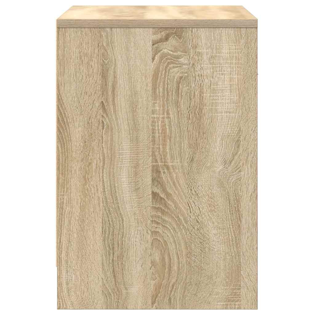 Nachttische 2 Stk. mit Schublade Sonoma-Eiche 40x34x50 cm