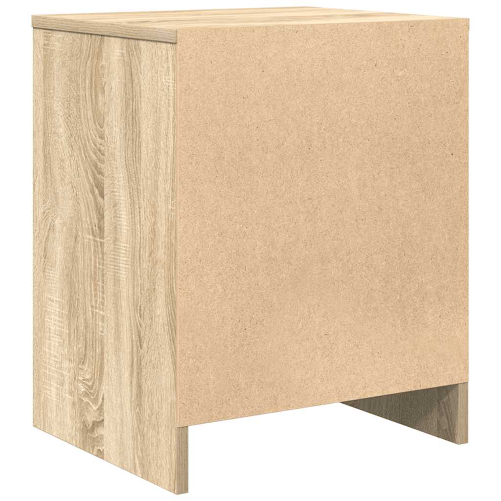 Nachttische 2 Stk. mit Schublade Sonoma-Eiche 40x34x50 cm