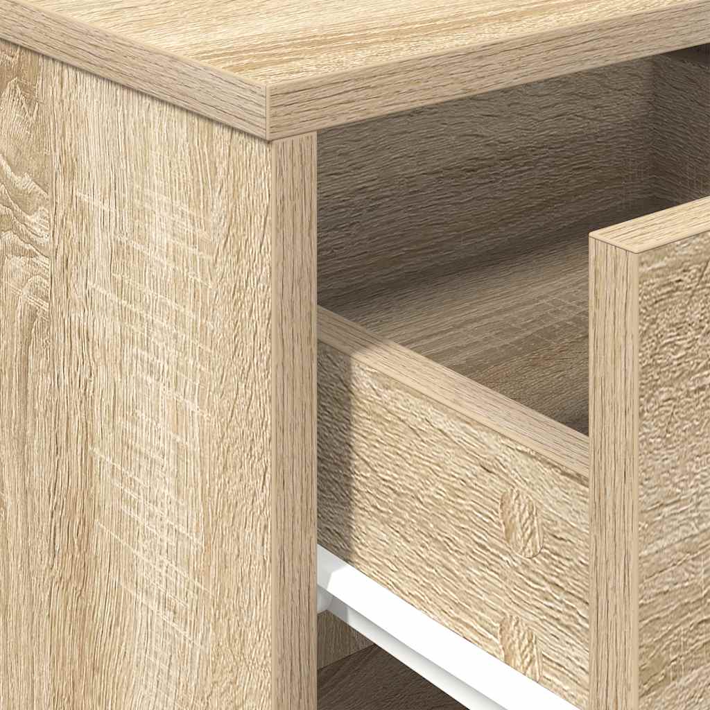 Nachttische 2 Stk. mit Schublade Sonoma-Eiche 40x34x50 cm