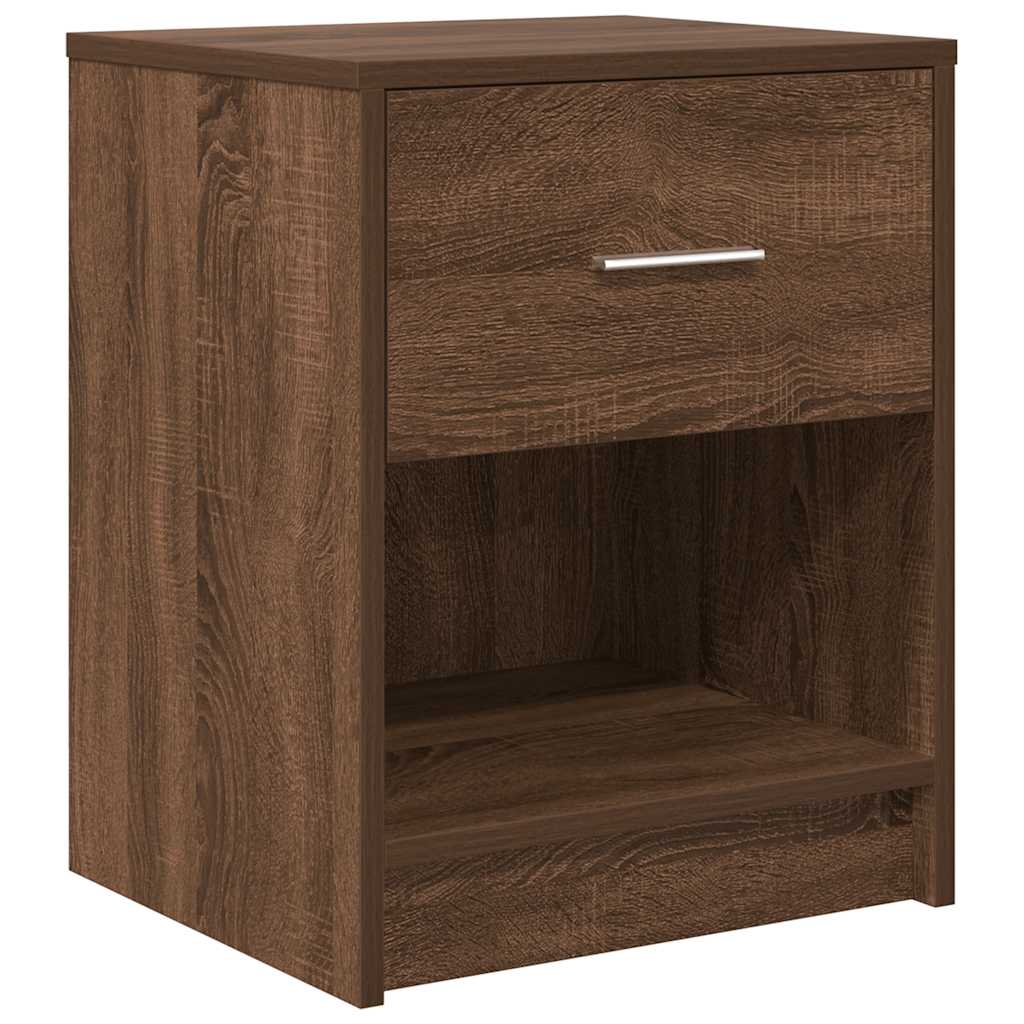 Nachttische 2 Stk. mit Schublade Eichen-Optik 40x34x50 cm