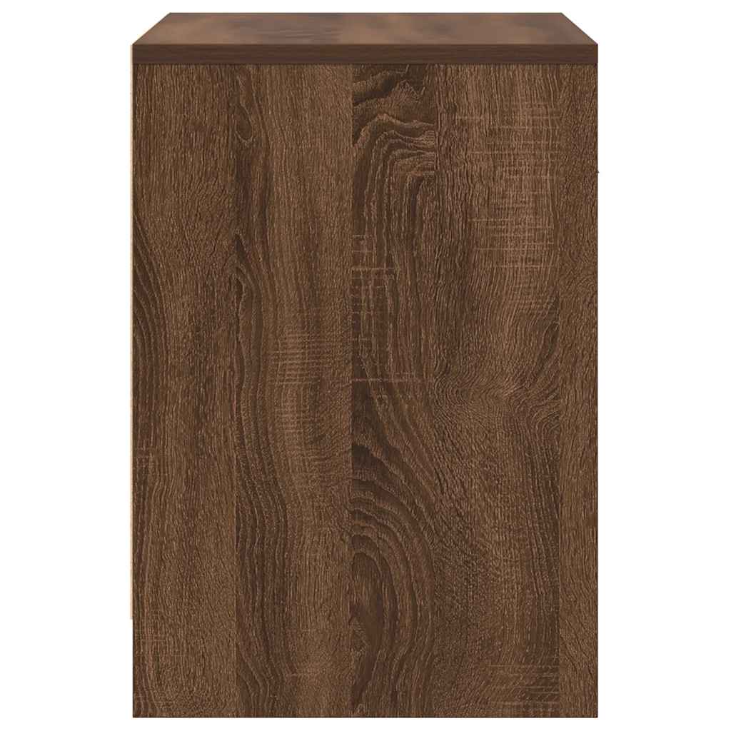 Nachttische 2 Stk. mit Schublade Eichen-Optik 40x34x50 cm