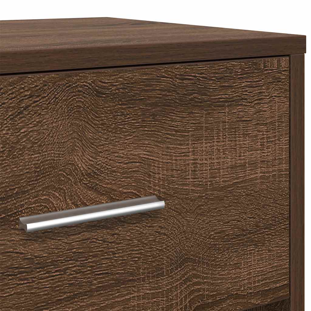 Nachttische 2 Stk. mit Schublade Eichen-Optik 40x34x50 cm