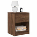 Nachttische 2 Stk. mit Schublade Eichen-Optik 40x34x50 cm