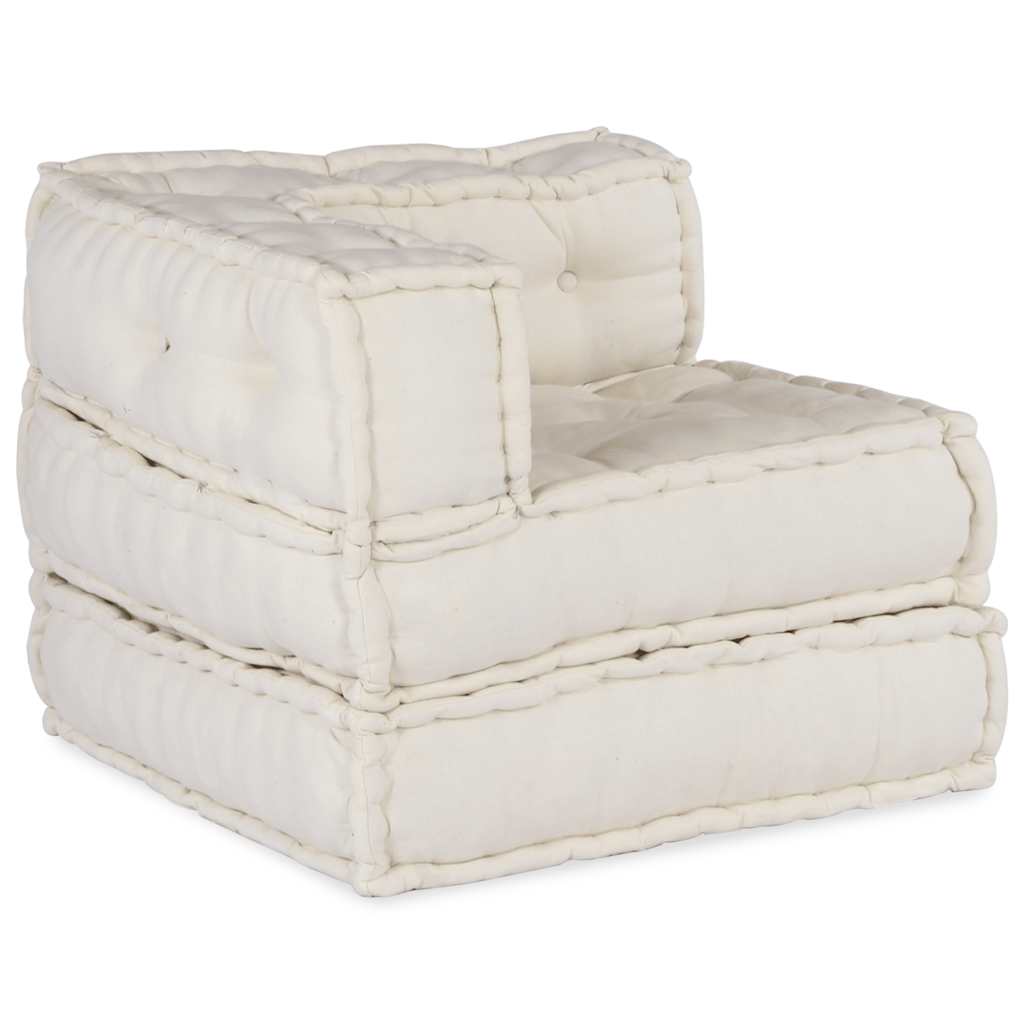 Modulares Sofaelement Creme 70x70x54 cm Stoff