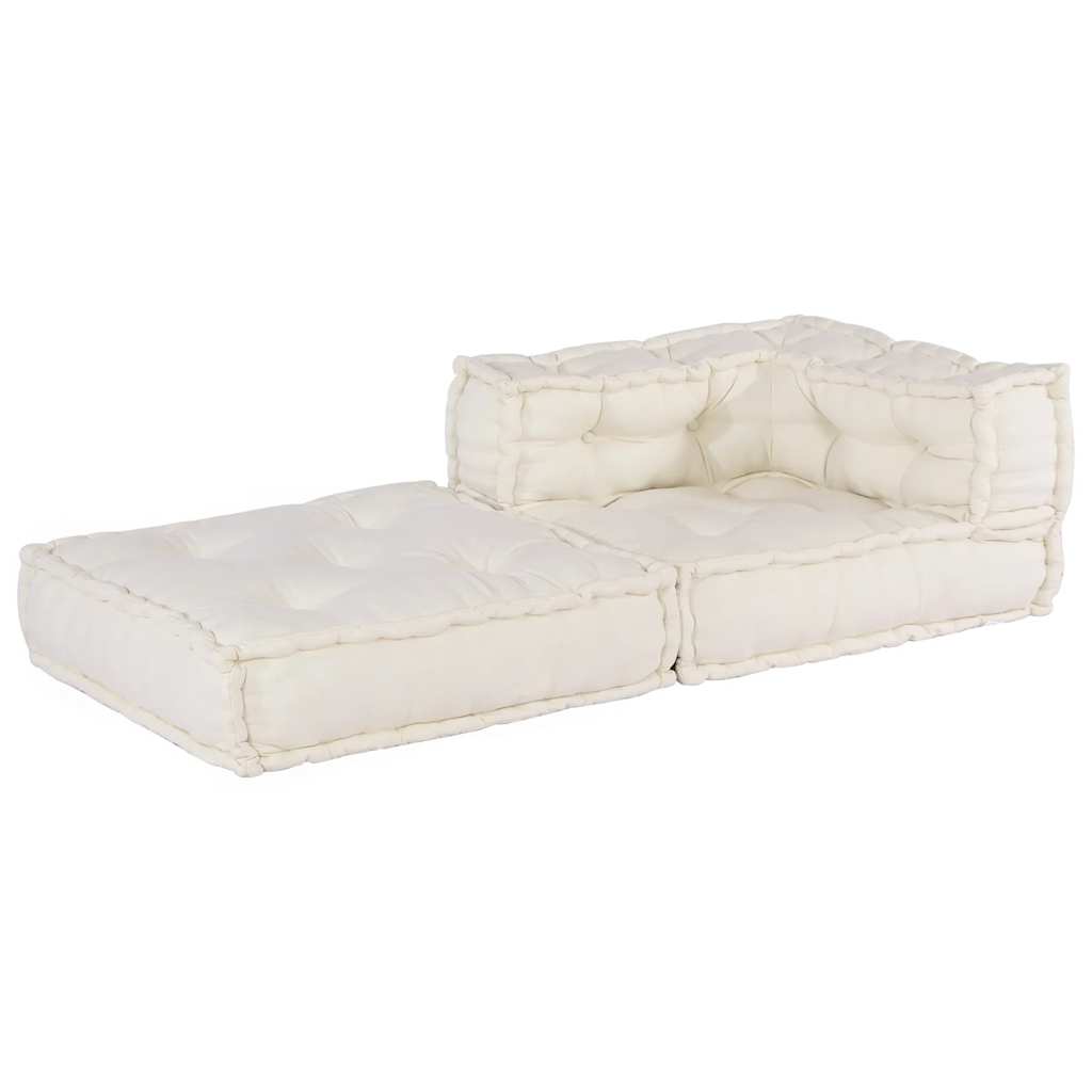 Modulares Sofaelement Creme 70x70x54 cm Stoff