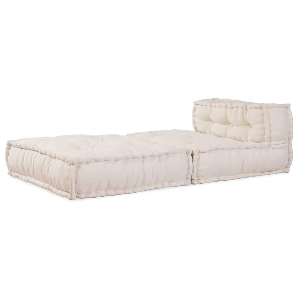 Modulares Sofaelement Creme 70x70x54 cm Stoff