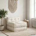 Modulares Sofaelement Creme 70x70x54 cm Stoff