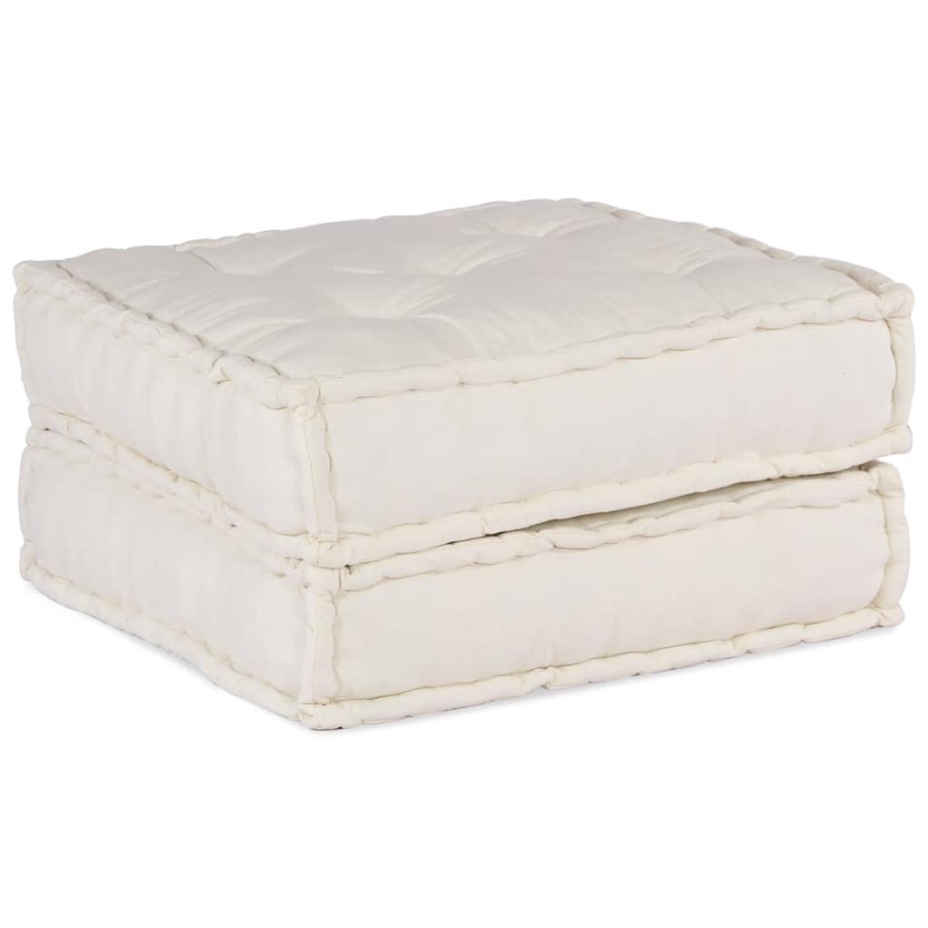 Modulares Sofaelement Creme 70x70x36 cm Stoff
