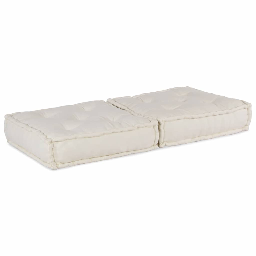 Modulares Sofaelement Creme 70x70x36 cm Stoff
