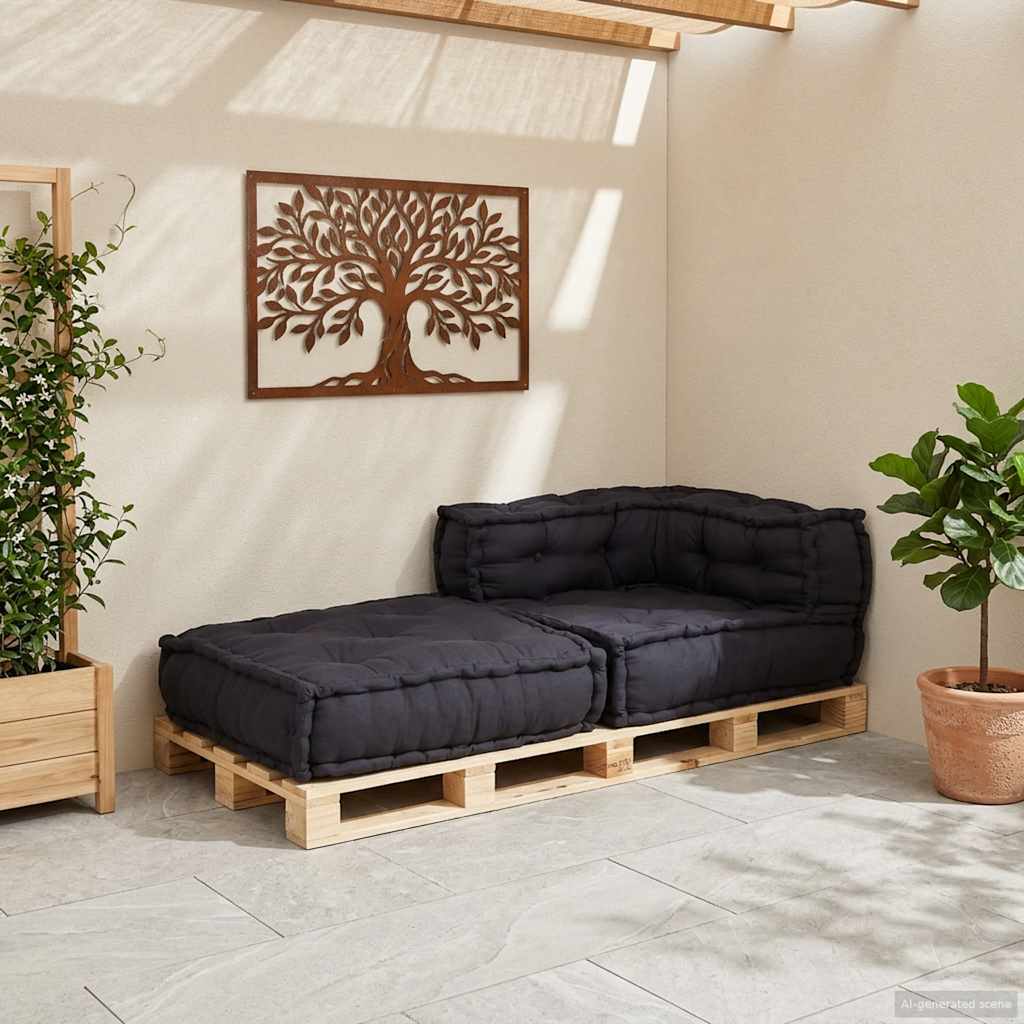 Modulares Sofaelement Anthrazit 70x70x54 cm Stoff