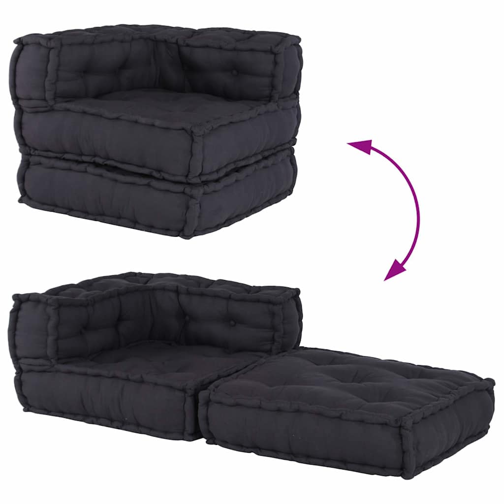 Modulares Sofaelement Anthrazit 70x70x54 cm Stoff