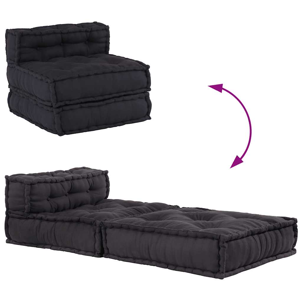 Modulares Sofaelement Anthrazit 70x70x54 cm Stoff