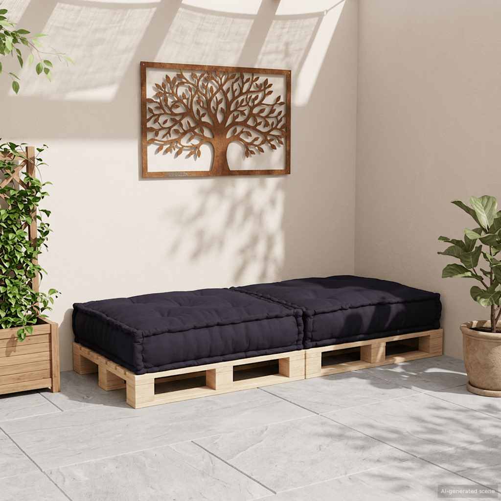 Modulares Sofaelement Anthrazit 70x70x36 cm Stoff