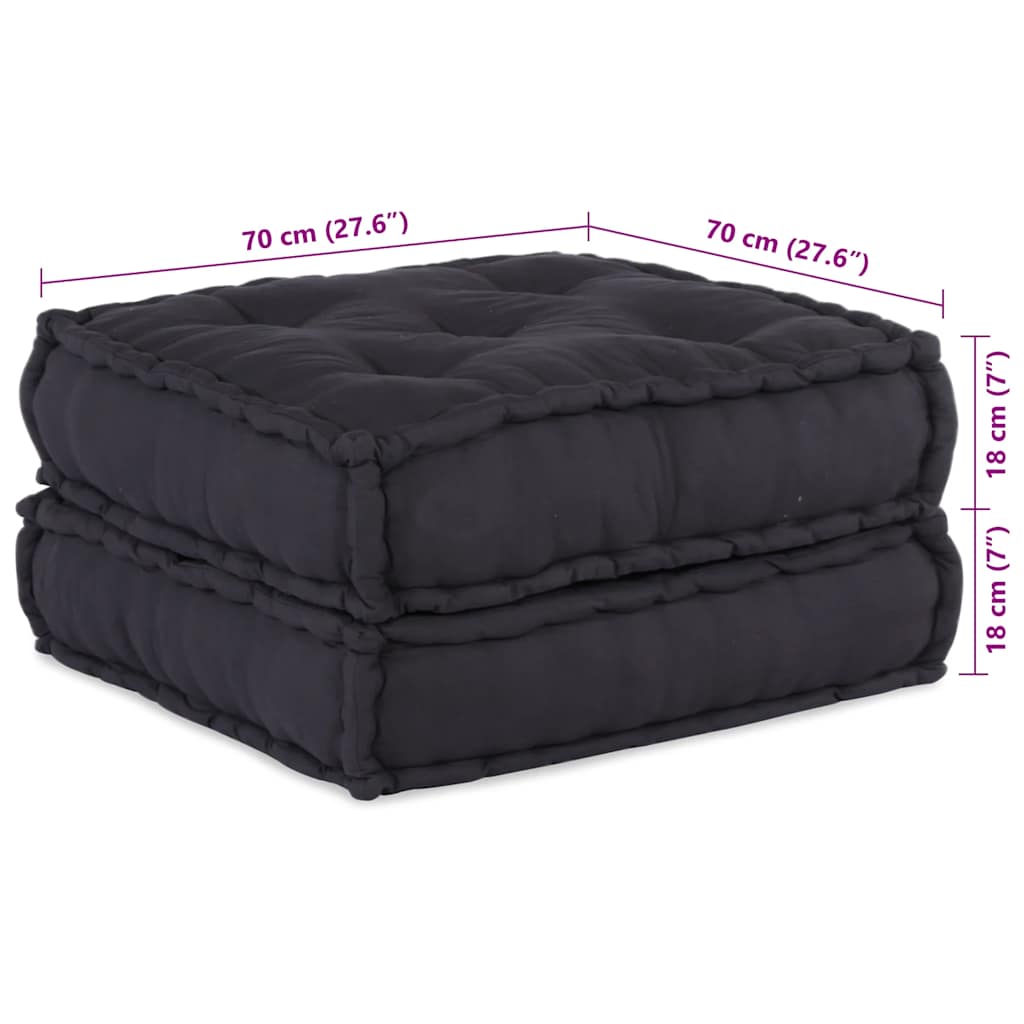Modulares Sofaelement Anthrazit 70x70x36 cm Stoff