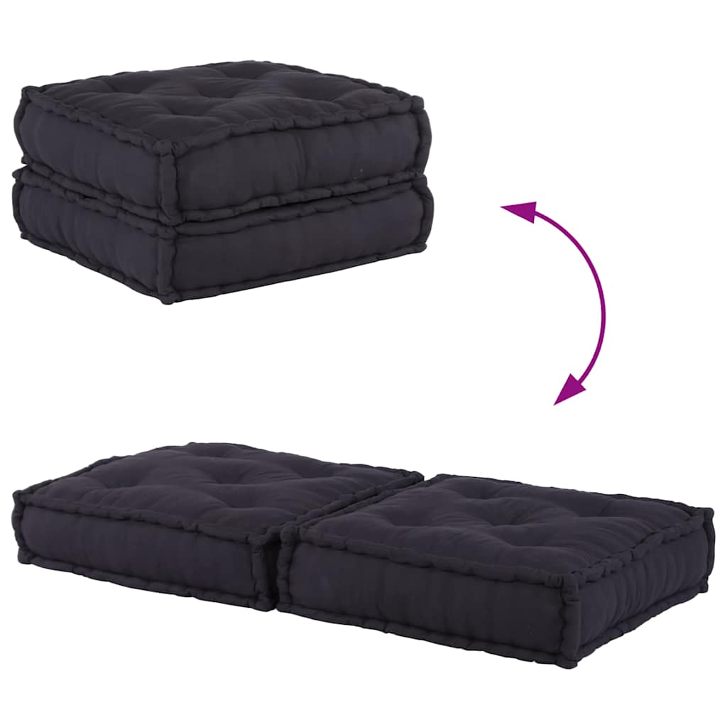 2-Sitzer-Modulsofa Anthrazit 140x70x36 cm Stoff